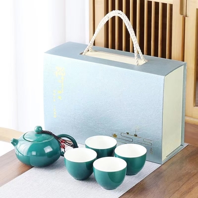 Set di scatole regalo a mano a stampa a colori multipli Set ceramico di tè per agricoltura