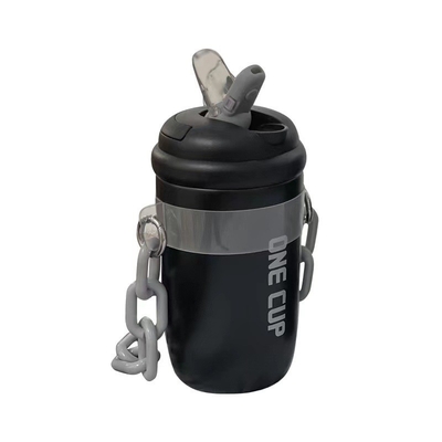 Logo personalizzato Tazza di paglia Isolata Estetica Tazza di acqua a catena portatile per regali per dipendenti