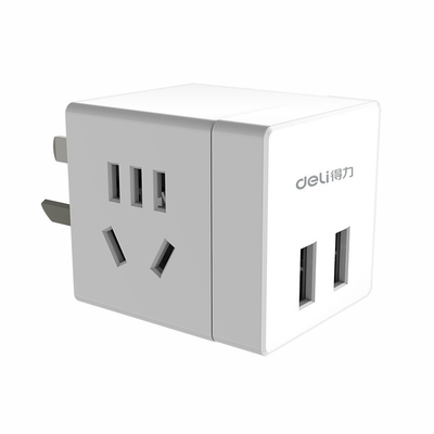 Piccola presa wireless con 2 fori e 2 porte USB Intelligent Converter Logo del cliente