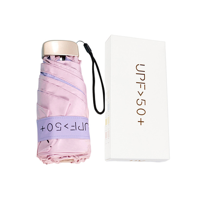 Colore del logo del cliente Colla ultra leggera portatile ombrello da tasca 50% sconto