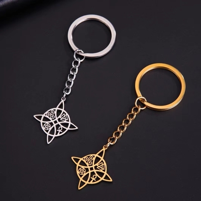 Set regalo chiaviera in acciaio inossidabile per la festa della mamma 2024 Stregone/Nodo Acrilico 2cm*15cm