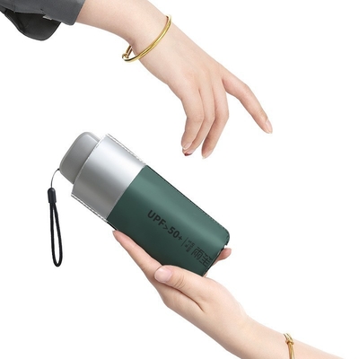 Mini Titanio Argento 50% Pieghevole ombrello tascabile Beneficenza del dipendente regalo per tutte le occasioni