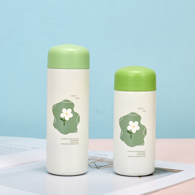 Coppa d'acqua portatile e compatta con modello floreale 304 Coppa isolante in acciaio inossidabile
