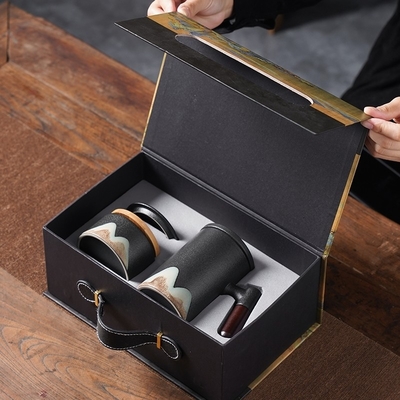 Campagne di marketing Yuanshan Set di tazze a manico in legno con logo personalizzato