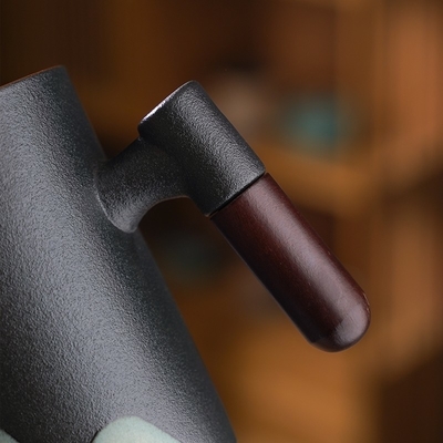 Campagne di marketing Yuanshan Set di tazze a manico in legno con logo personalizzato