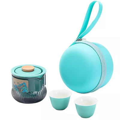 Set di tazze portatili Qianshan Kuaike Agenzia di viaggio Souvenir per set di tè in stile nazionale
