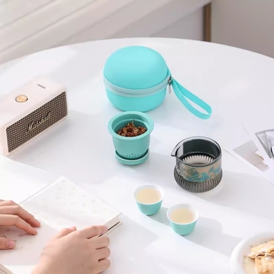 Set di tazze portatili Qianshan Kuaike Agenzia di viaggio Souvenir per set di tè in stile nazionale
