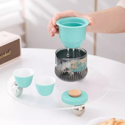 Set di tazze portatili Qianshan Kuaike Agenzia di viaggio Souvenir per set di tè in stile nazionale