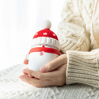 Regalo di Natale Cartone animato Mini Portable Snow Treasure Caldo Tesoro a mano 2 in 1 Power Bank