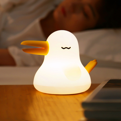 Qiyi Bird Lampada in silicone a tempo doppio luce a doppio tono protezione degli occhi attività notturna luce con regalo a mano