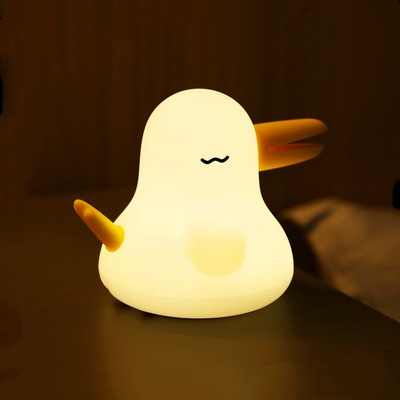 Qiyi Bird Lampada in silicone a tempo doppio luce a doppio tono protezione degli occhi attività notturna luce con regalo a mano