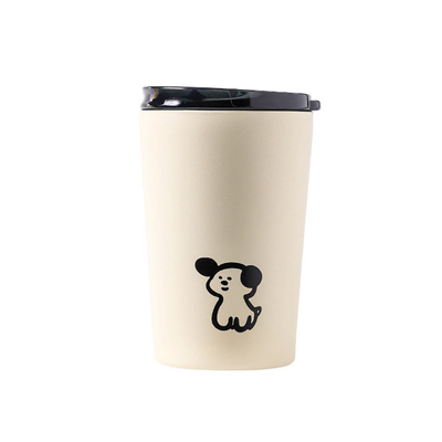 Stampa a schermo di seta Cute Frosted Tazza Isolata per regalo di anniversario dipendente