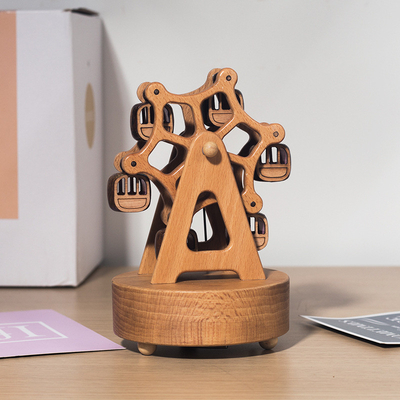 Legno Felicità Ferris Wheel Otto Tone Box Creativo Maple Box con stampa UV