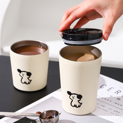 Stampa a schermo di seta Cute Frosted Tazza Isolata per regalo di anniversario dipendente