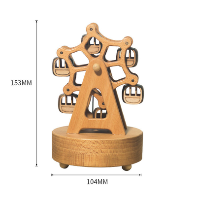 Legno Felicità Ferris Wheel Otto Tone Box Creativo Maple Box con stampa UV
