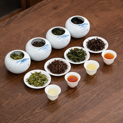 Longjing Jin Junmei Tieguanyin e Zhengshan Small Species Tea Gift Box per i clienti