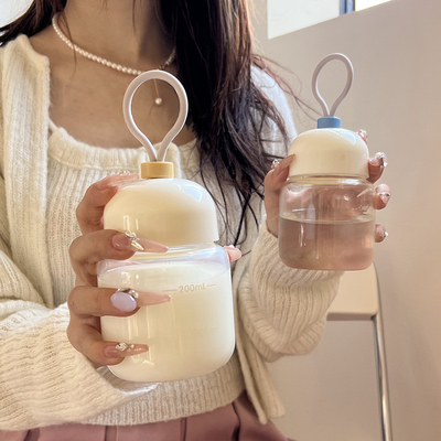 Tecniche di stampa UV Piccole e portatili Mini tazze di vetro graduate &quot;Grazie&quot;