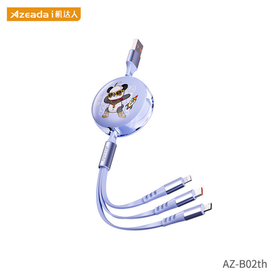 Space Bear 1 a 3 Cavo telescopico a ricarica rapida Compatibile con varie marche