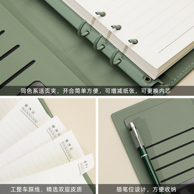 Logo del cliente Silk Screen stampato High End Business Notebook Regalo ideale per l'imbarco