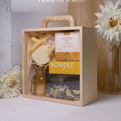 Relazioni con gli alunni/Rincontri di classe Acrilico trasparente Scatola portatile in legno per borsa regalo
