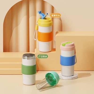 1 Color Graphics Printing Creative Contrasting Color Insulated Cup per il caffè portatile