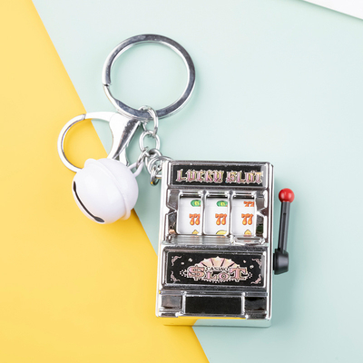 Ringraziamento Rotary Mini Fruit Machine Portachiavi per la lotteria digitale creativa giocabile
