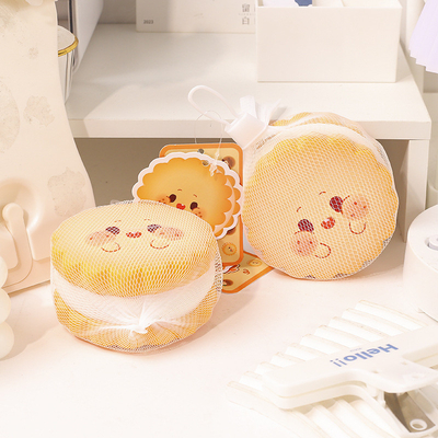Creativo sollievo dallo stress Soft Cookie Man Toy Slow Rebound Cream Nugget Cake per i dipendenti