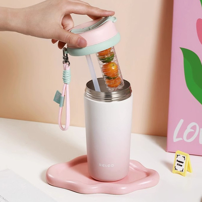 1 Colore Grafica Stampa di paglia Tazza isolante Valore estetico elevato Tazza di caffè portatile