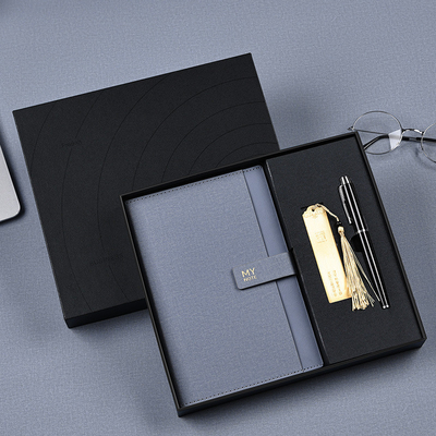 A5 Notebook Bookmark Signature Pen Set Custom Logo Business Gift Box per sport e giochi