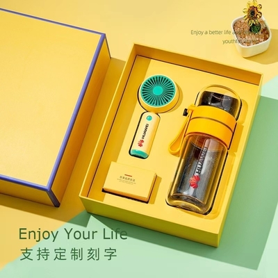 Commercio Assicurazioni Regali Piccolo Set di Tazze di Ventilatore Personalizzato con 2 colori Grafica Stampa