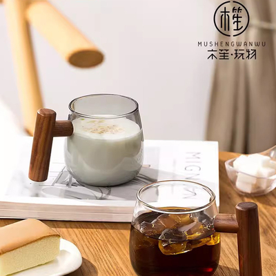 Tecniche di stampa UV Tazza da caffè americana di vetro Tazza da acqua da ufficio minimalista per regali