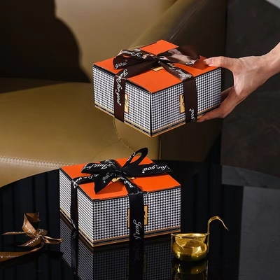 Coppa per il trucco con cassetta regalo a mano stampata con schermo di seta Perfetta per promuovere il tuo business
