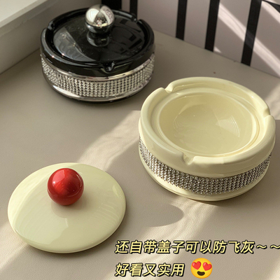 Novità Regali Alto estetico posacenere in ceramica per ufficio Decorazioni creative da tavolo
