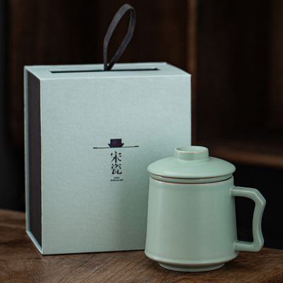 Elegante Set di tazze da tè in ceramica per officine per la preparazione del tè e per il filtraggio dell'acqua