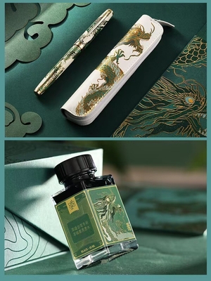 Hero 100 Pen 14K Gold Pen l'anno della collezione commemorativa Loong Custom Logo