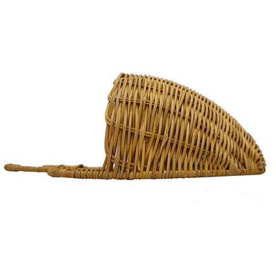 Stampa a schermo di seta Rattan tessuto a mano Cesto per la conservazione delle mele per l'organizzazione domestica