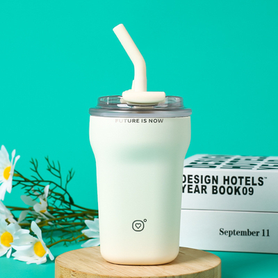 Coppia da caffè portatile a doppia bevanda di grande capacità
