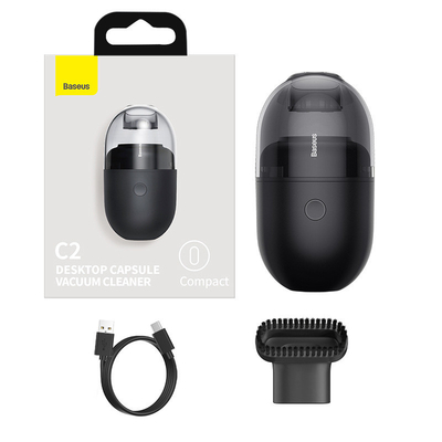 Creative Office Gift UV Printing Desktop Capsule Vacuum Cleaner con il logo del cliente