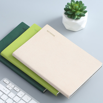 Piccolo Fresco PU Cuoio Morbido Paperback Notebook in colore solido semplice per Office regalo