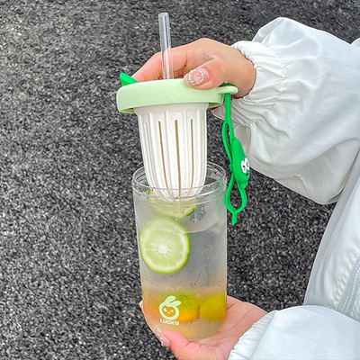 Prodotti per ufficio Separazione del tè Tazza da tè 500 ml Tazza di estrazione a freddo di alto aspetto