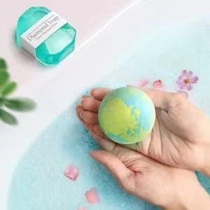 Stampa a schermo di seta Set regalo portatile con candela di aromaterapia e palla da bagno
