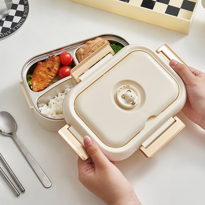 Scatola da pranzo in acciaio inossidabile di qualità alimentare personalizzata dalle imprese