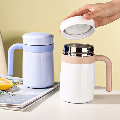 Stampa a schermo di seta Separazione del tè e dell' acqua Tazza isolante 500 ml Occasione di San Valentino