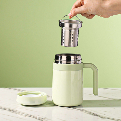 Stampa a schermo di seta Separazione del tè e dell' acqua Tazza isolante 500 ml Occasione di San Valentino