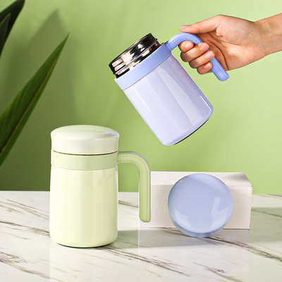 Stampa a schermo di seta Separazione del tè e dell' acqua Tazza isolante 500 ml Occasione di San Valentino