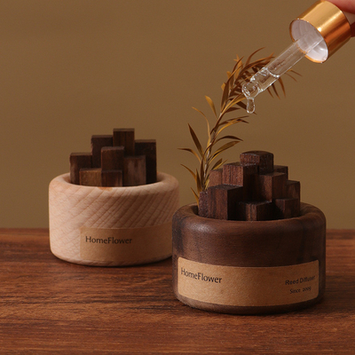 Aromaterapia personalizzata olio essenziale di legno profumato con stampa a colori