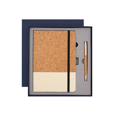 Office Cork Creative PU Splicing Notebook Business Set Occasione del Ringraziamento