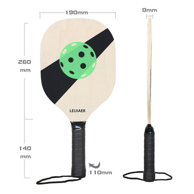2 racchette e 2 palline di legno essenziali per la promozione del tuo ufficio