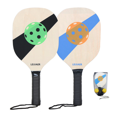 2 racchette e 2 palline di legno essenziali per la promozione del tuo ufficio