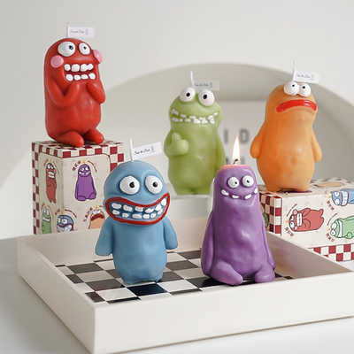 Hotel and Resort Target End User Clay Man Monster Candle per Funny Year Fragrances Gift